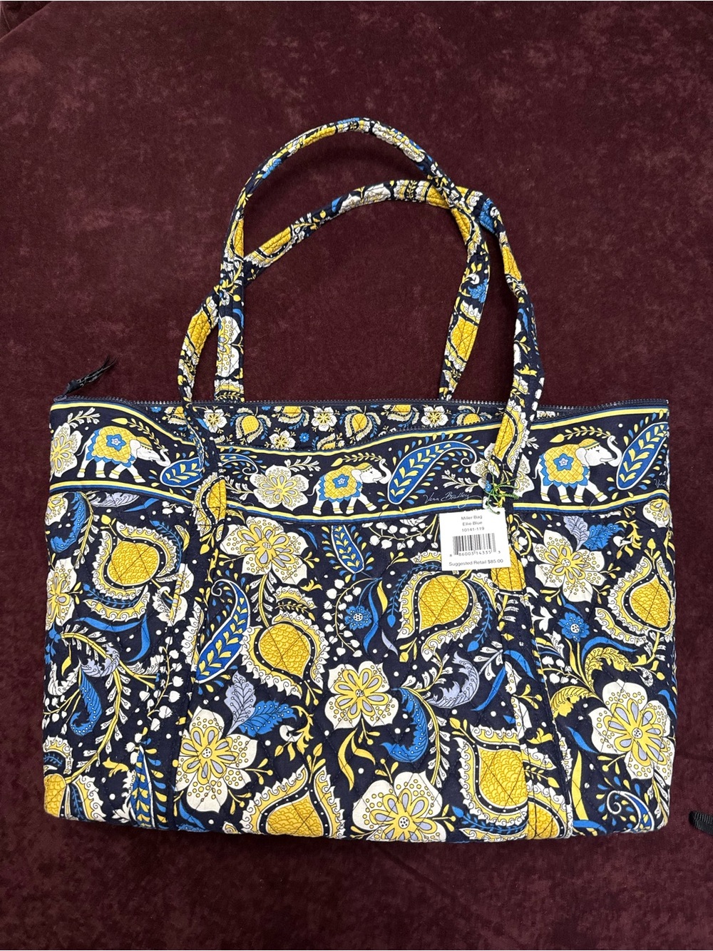 Vera Bradley Miller Bag in Ellie Blue